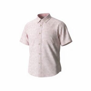 Tommy Bahama The Coconut Point Island Zone Short Sleeve Pink Batik Shirt L